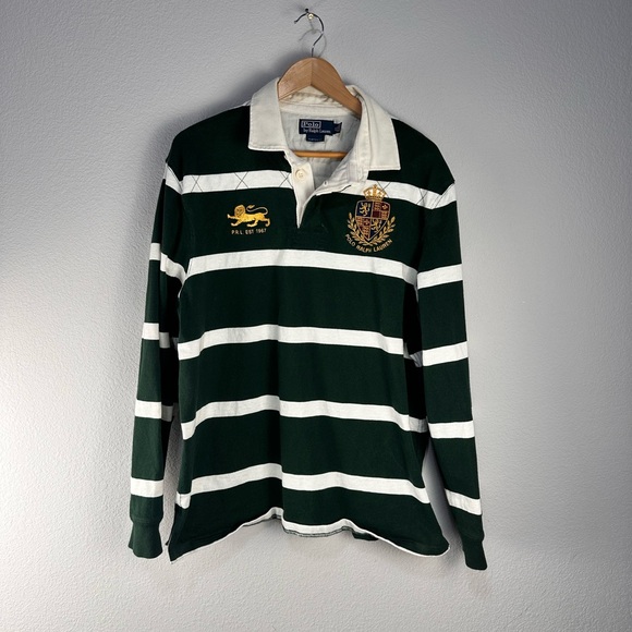 Polo Ralph Lauren Vintage Rugby Shirt Sz XL - Picture 1 of 4
